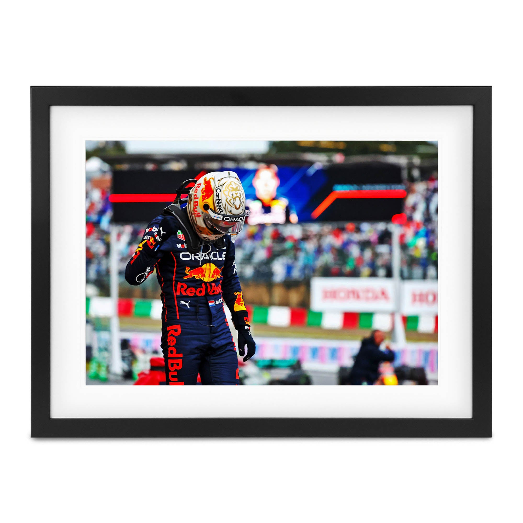 Max Verstappen 2022 'World Champion Parc Ferme' Print - Japan GP