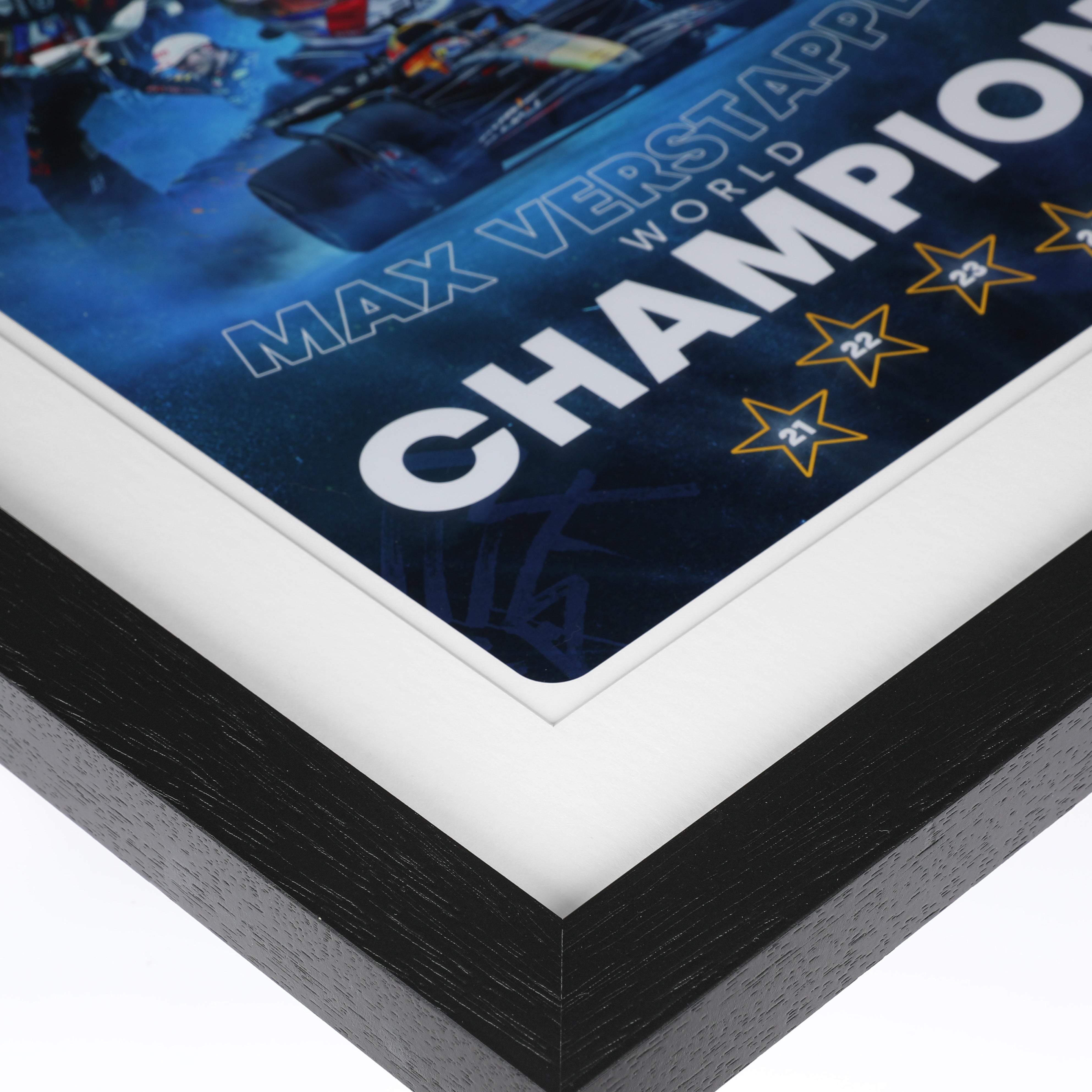 Max Verstappen 2024 'World Champion' Oracle Red Bull Racing Framed Artwork