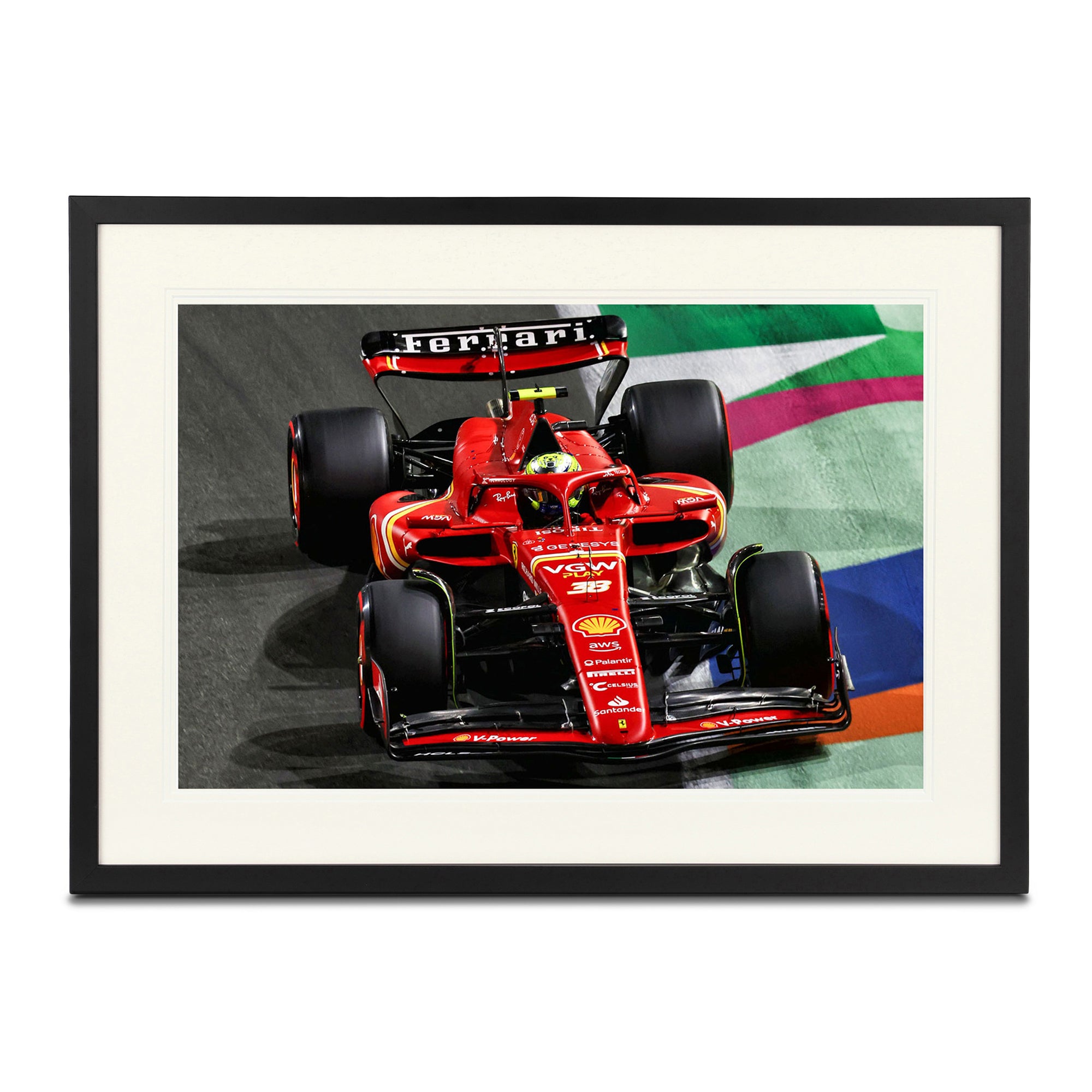 Oliver Bearman 2024 Scuderia Ferrari Print – Saudi Arabian GP