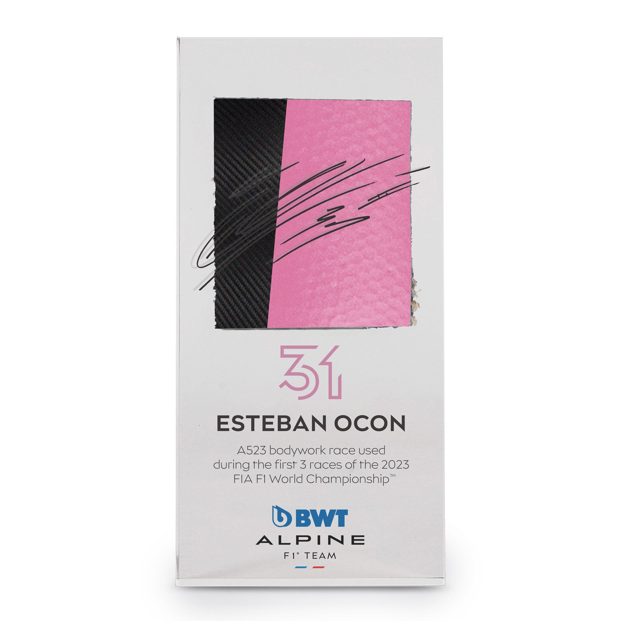 Esteban Ocon 2023 BWT Livery Bodywork in Acrylic