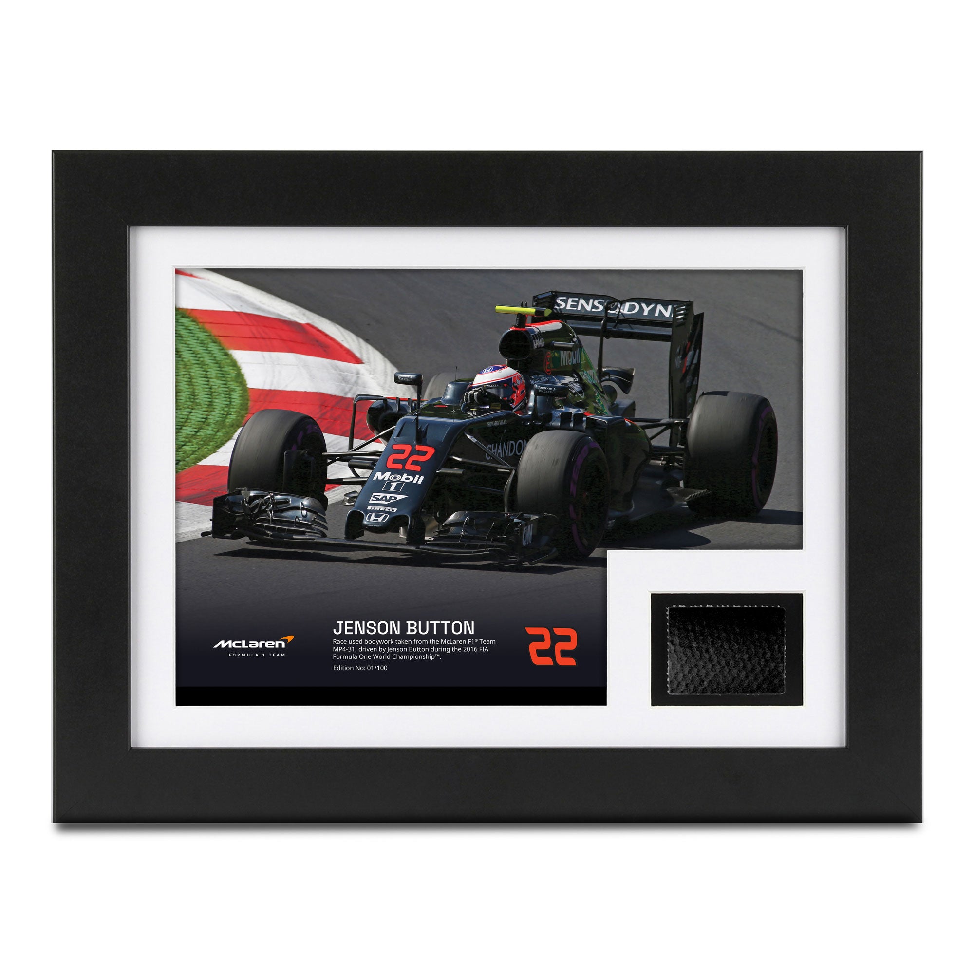 Jenson Button 2016 Bodywork & Photo – Austrian GP - Limited Edition