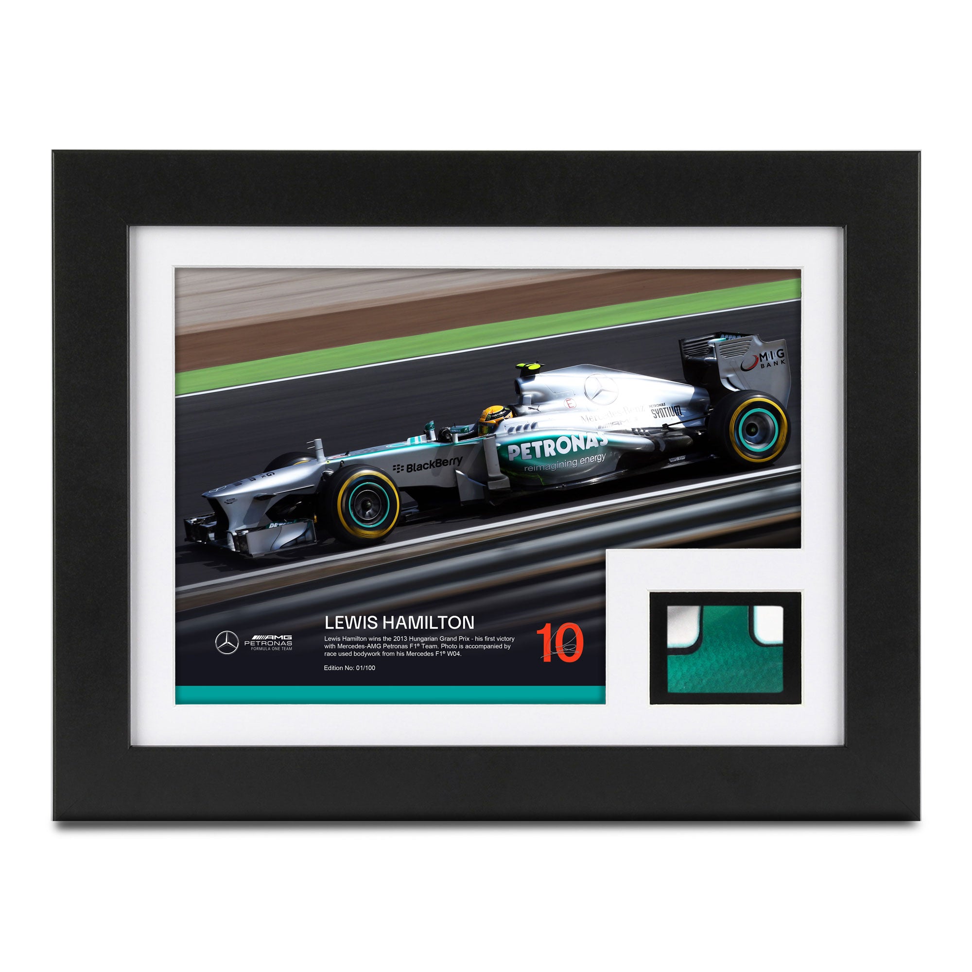 Lewis Hamilton 2013 ‘First Win’ Bodywork & Photo Collage - Hungarian GP