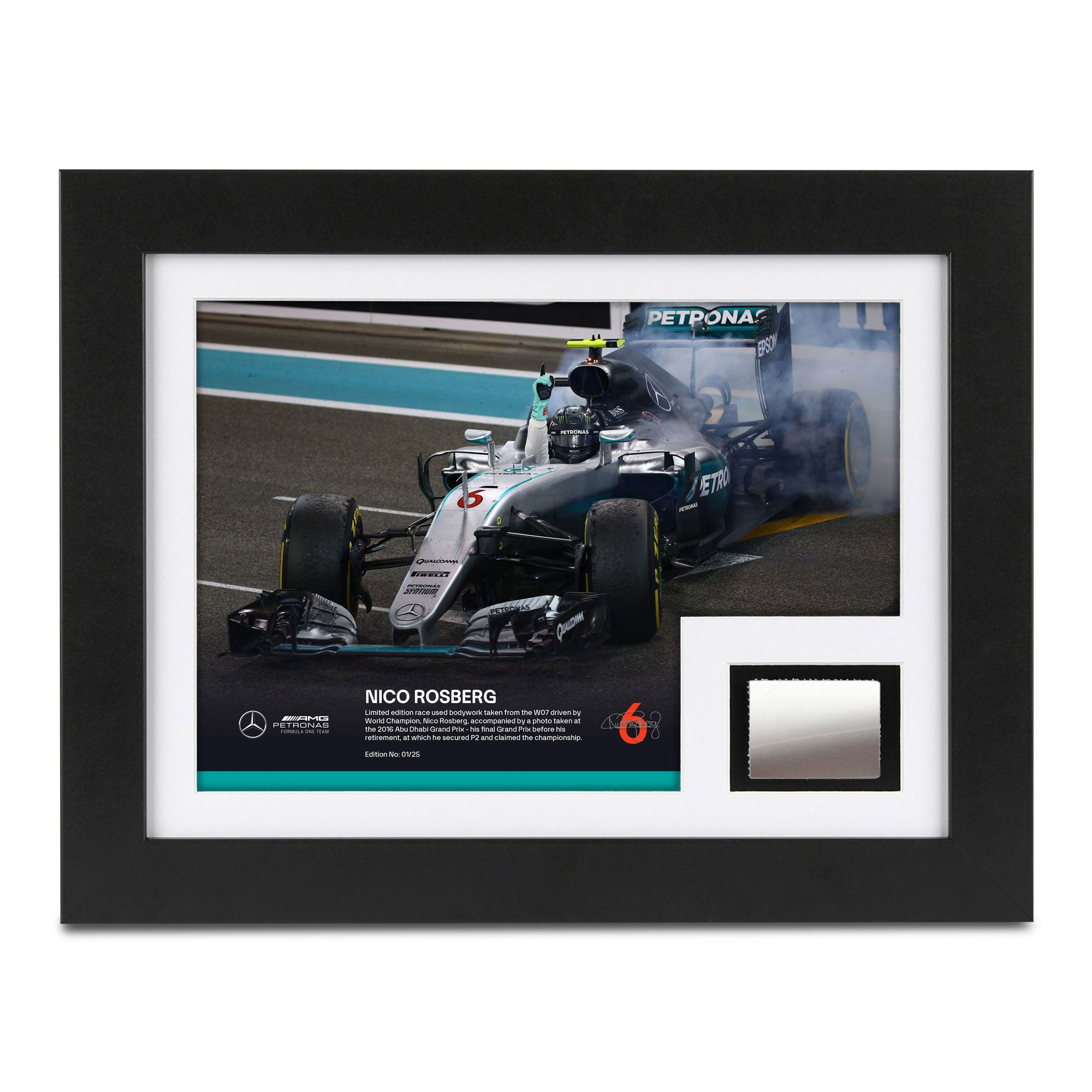 Limited-Edition Nico Rosberg 2016 Bodywork & Photo – Abu Dhabi GP