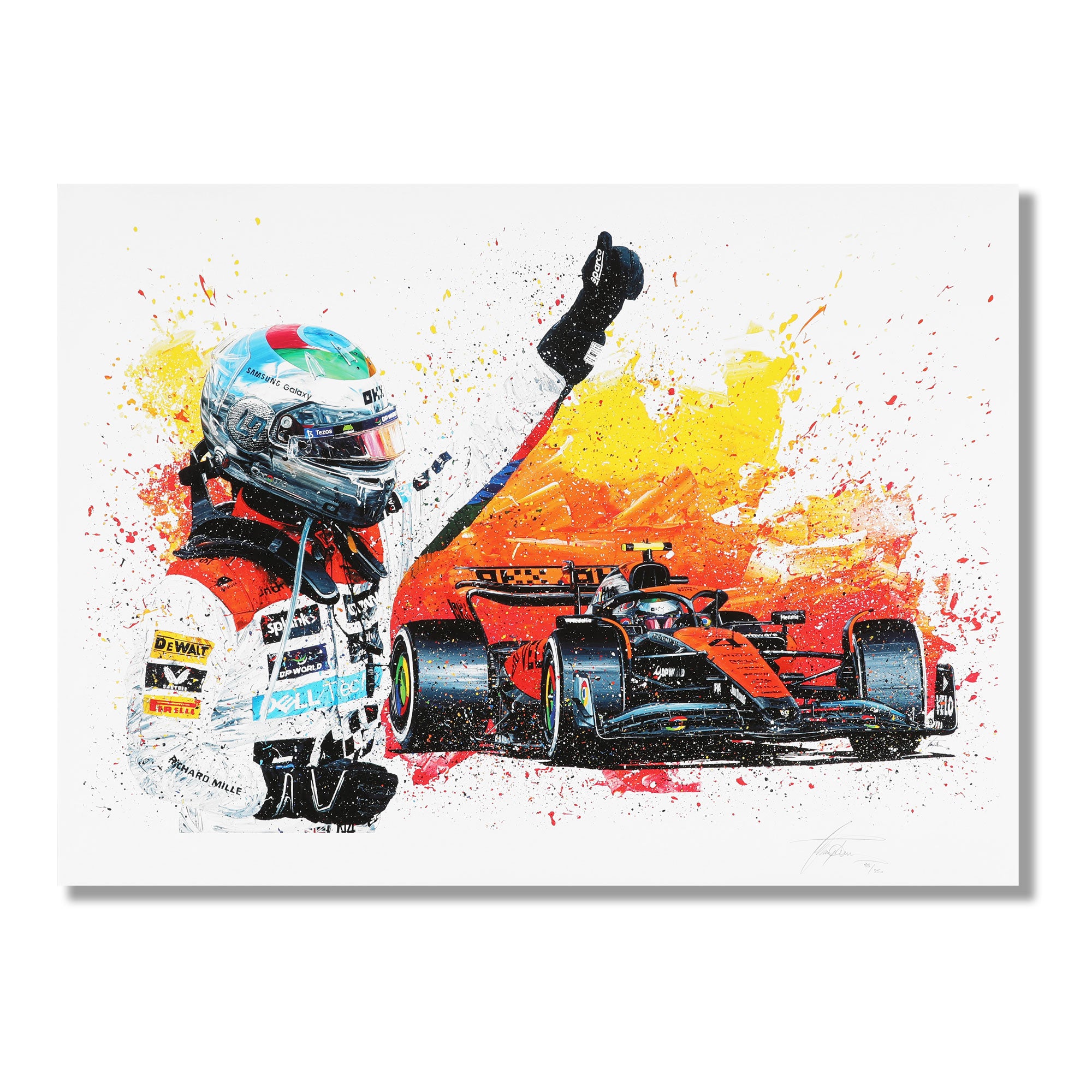 Lando Norris 2023 Silverstone Grand Prix Giclee Print – David Johnson