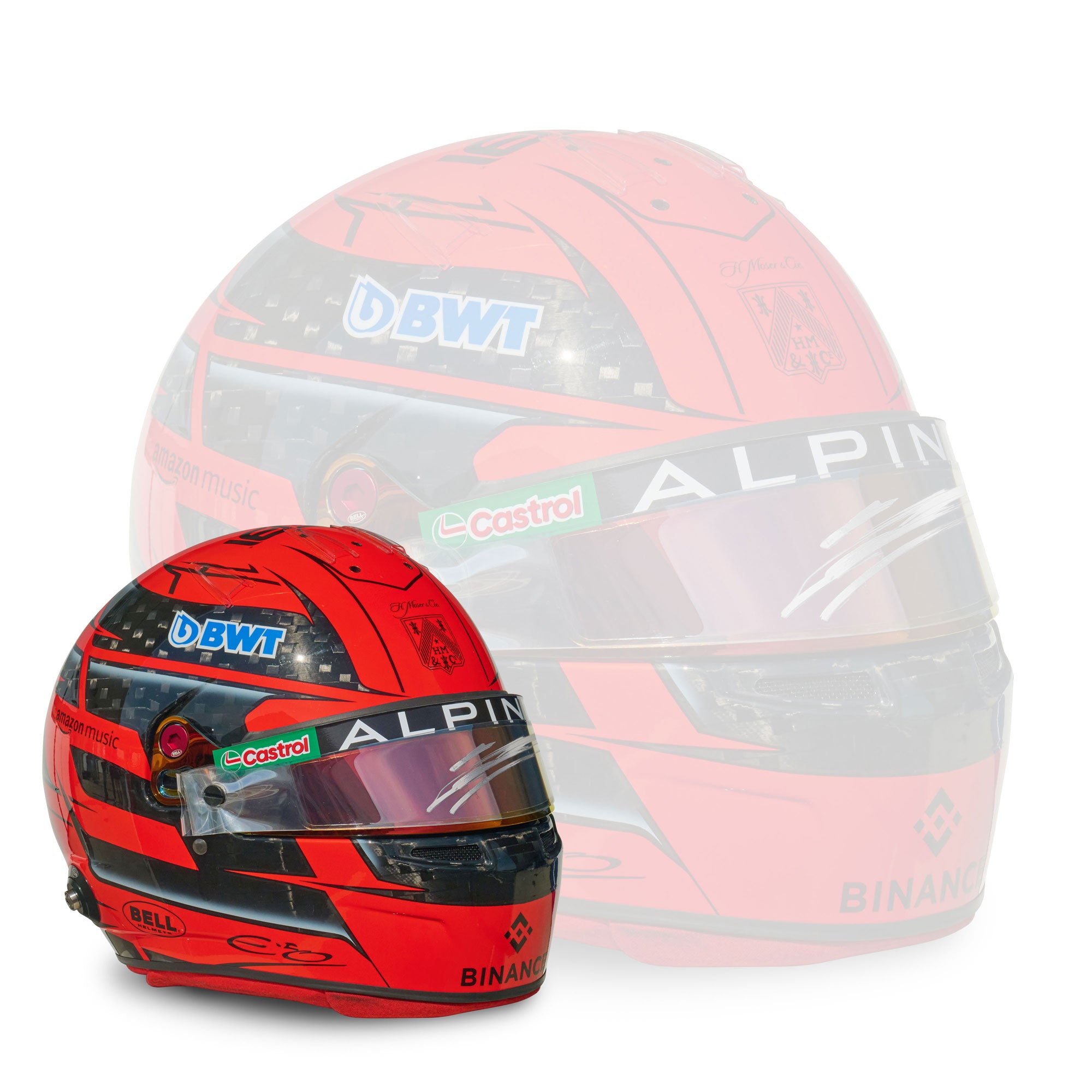 Esteban Ocon 2024 Signed 1:2 Scale Helmet