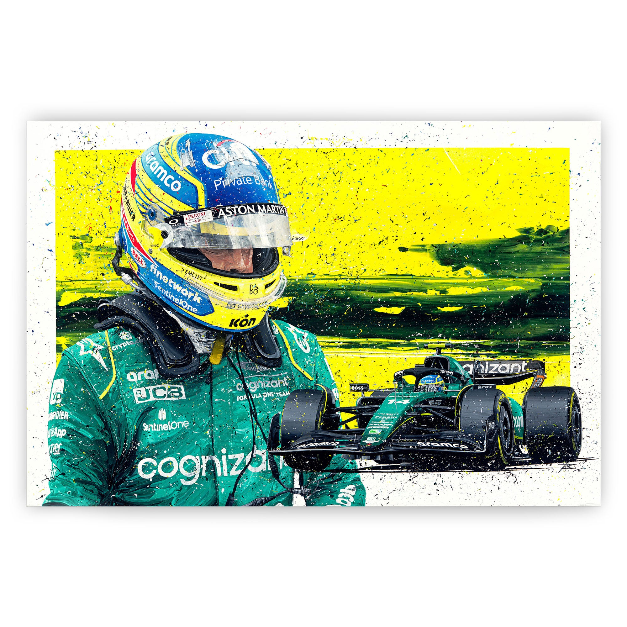 Fernando Alonso 2023 'Championship' Giclee Print – David Johnson