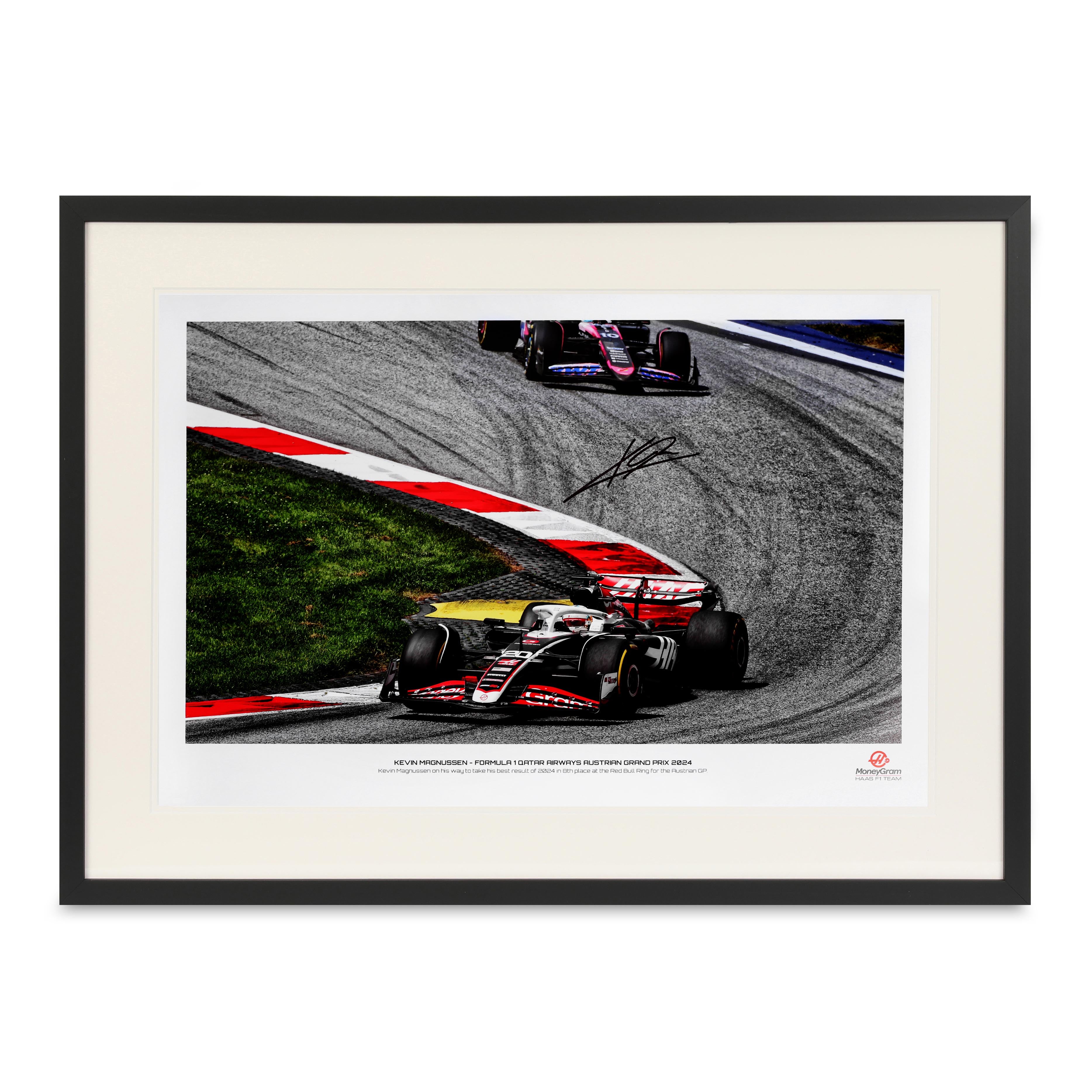 Kevin Magnussen 2024 Haas Signed Photo- Austrian Grand Prix