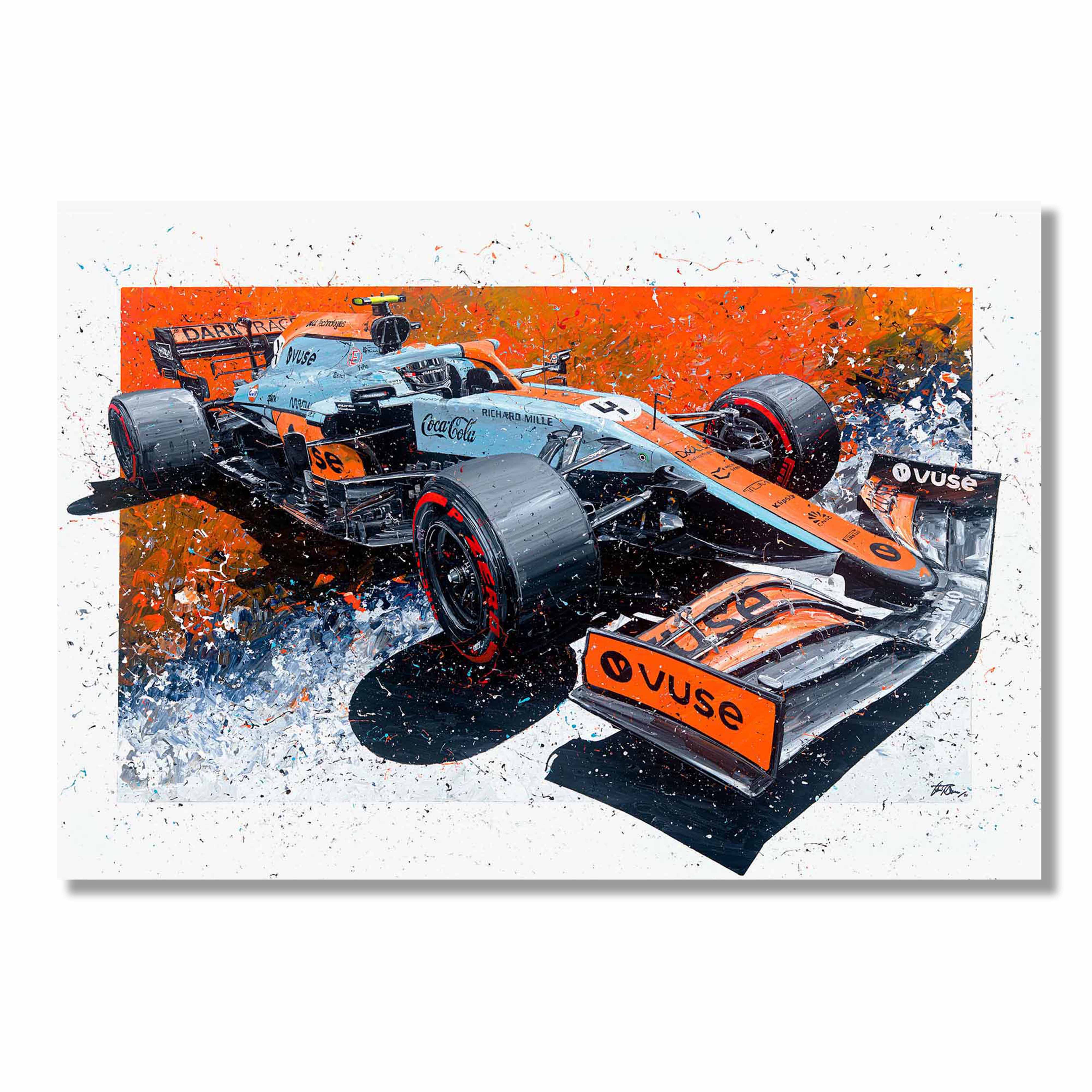 Lando Norris 2021 Monte Carlo Giclee Print – David Johnson