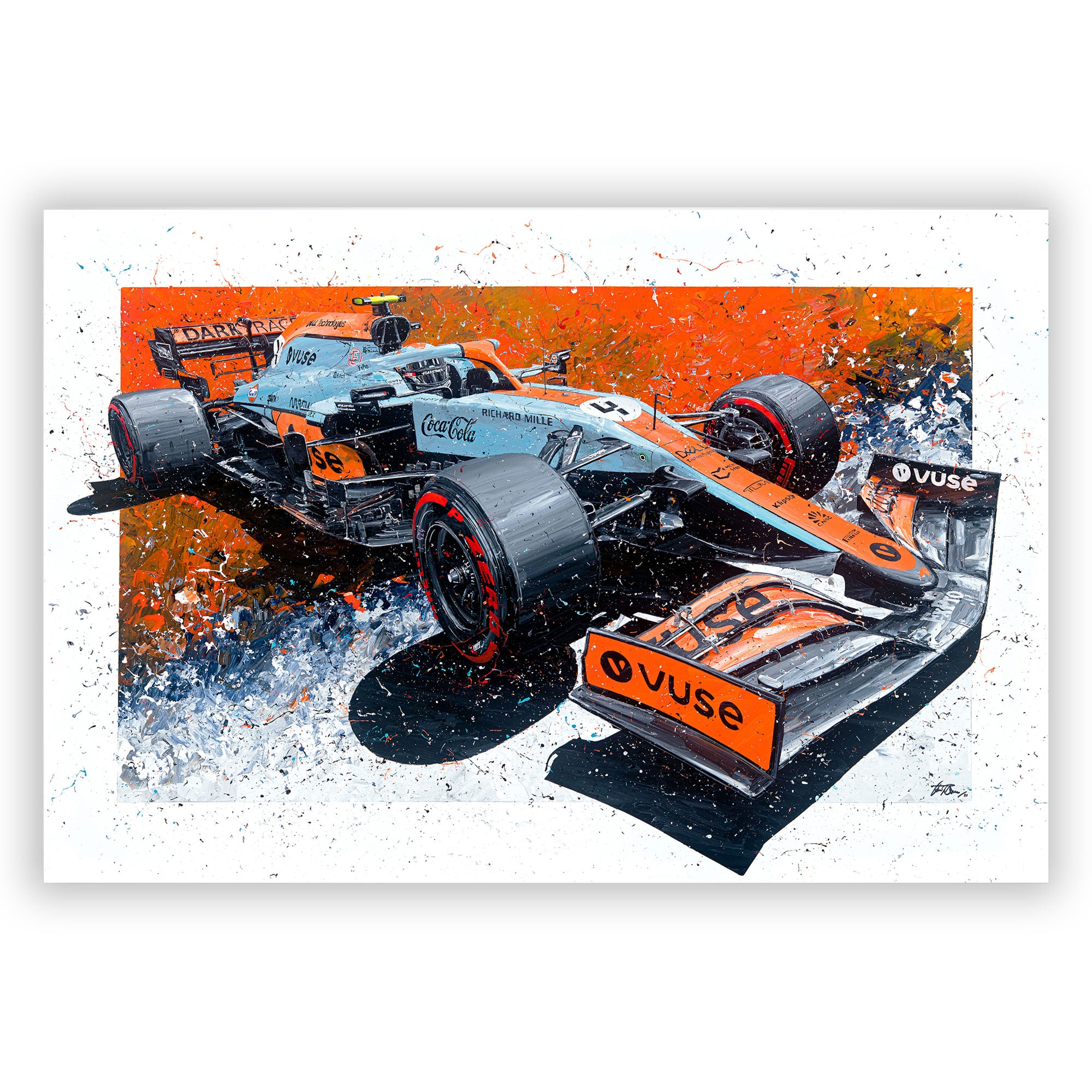 Lando Norris 2021 Monte Carlo Giclee Print – David Johnson