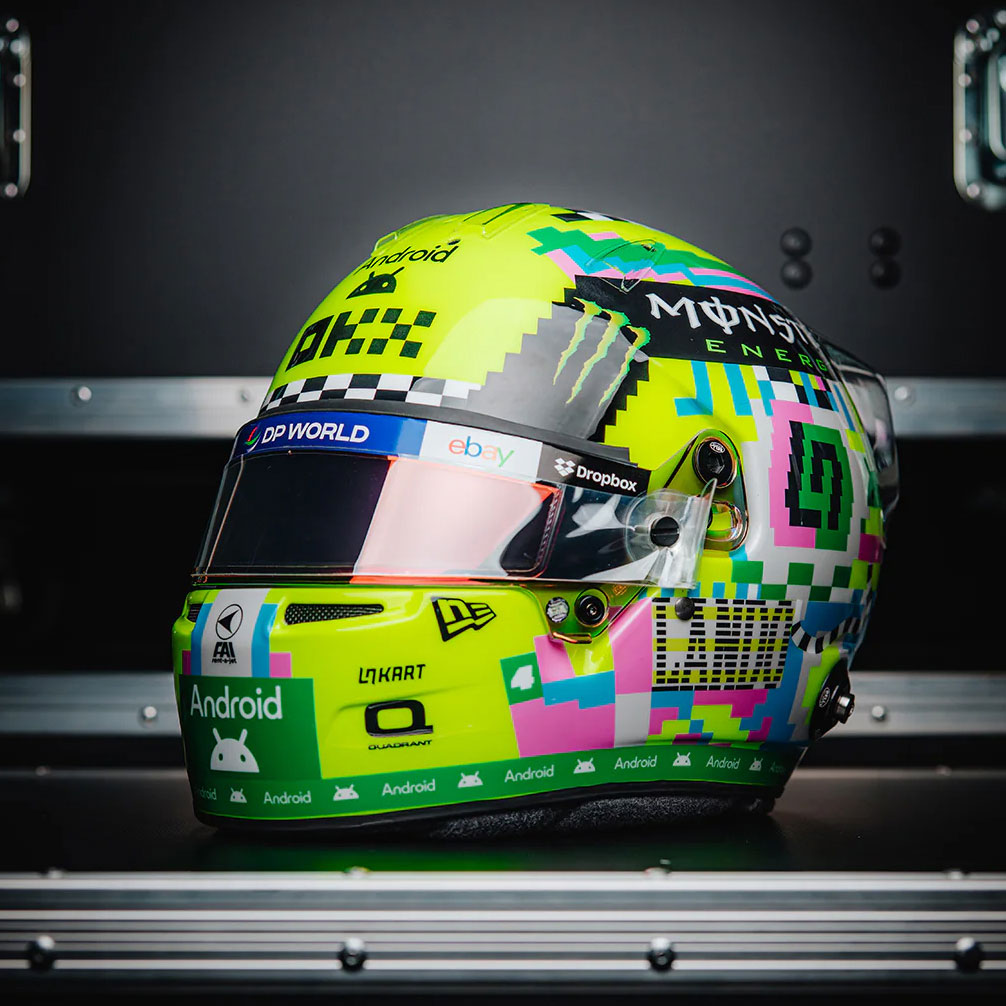 Lando Norris 2024 1:2 Scale Helmet - Silverstone Edition