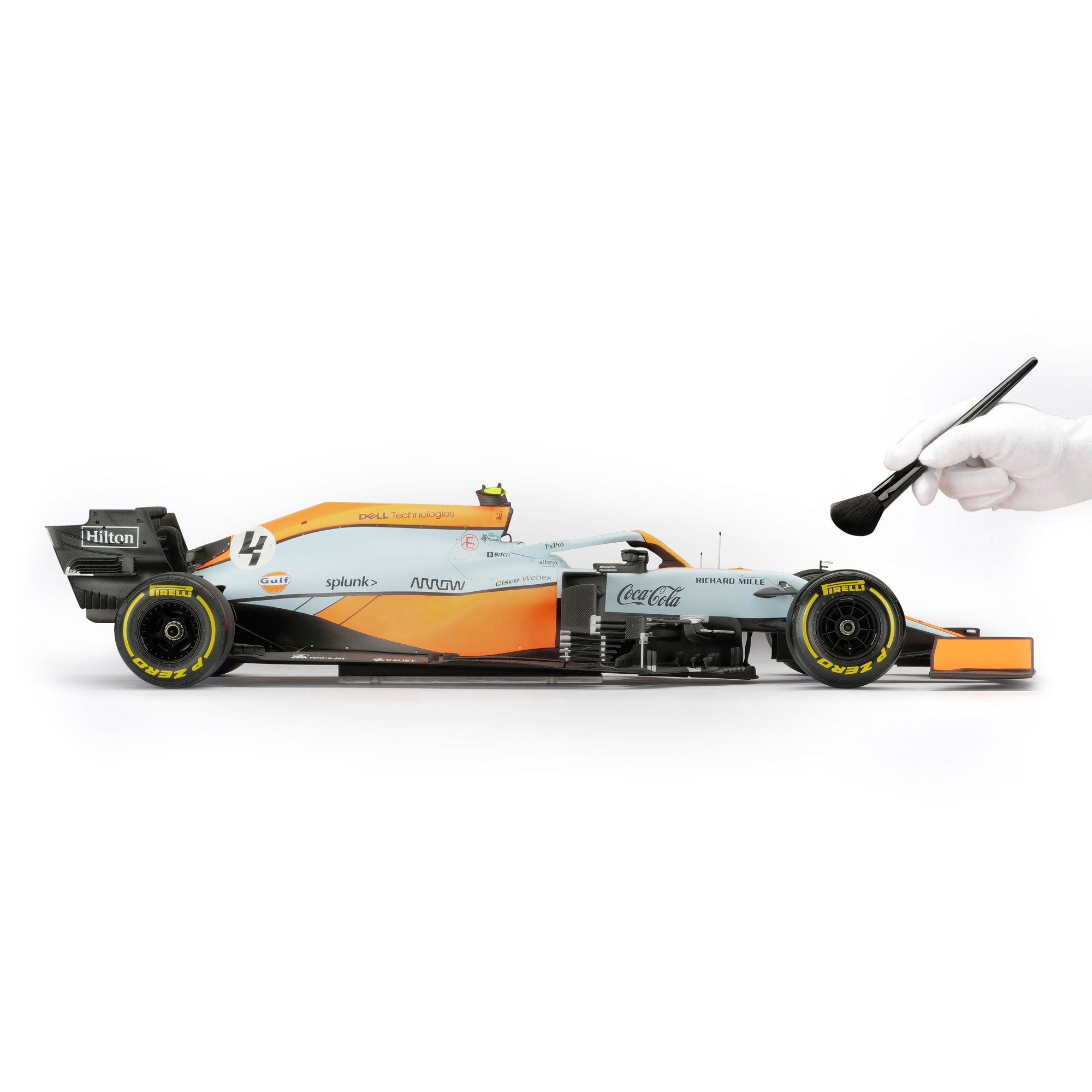 Lando Norris 2021 McLaren F1 Team MCL35M ‘Gulf’ 1:8 Scale Model – Monte Carlo