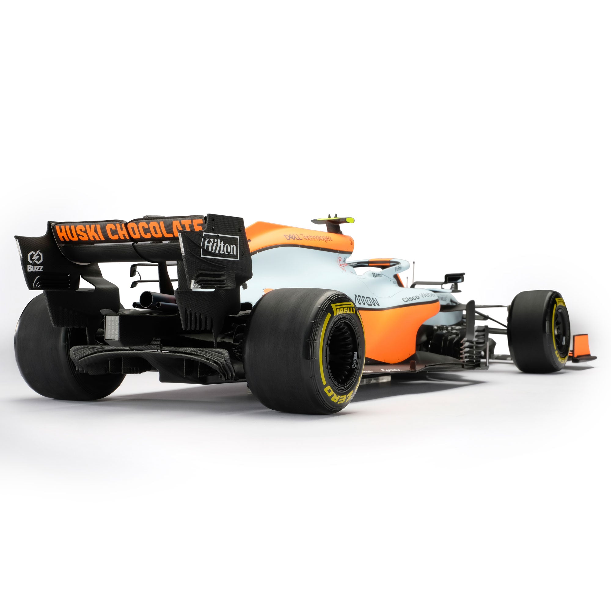 Lando Norris 2021 McLaren F1 Team MCL35M ‘Gulf’ 1:8 Scale Model – Monte Carlo