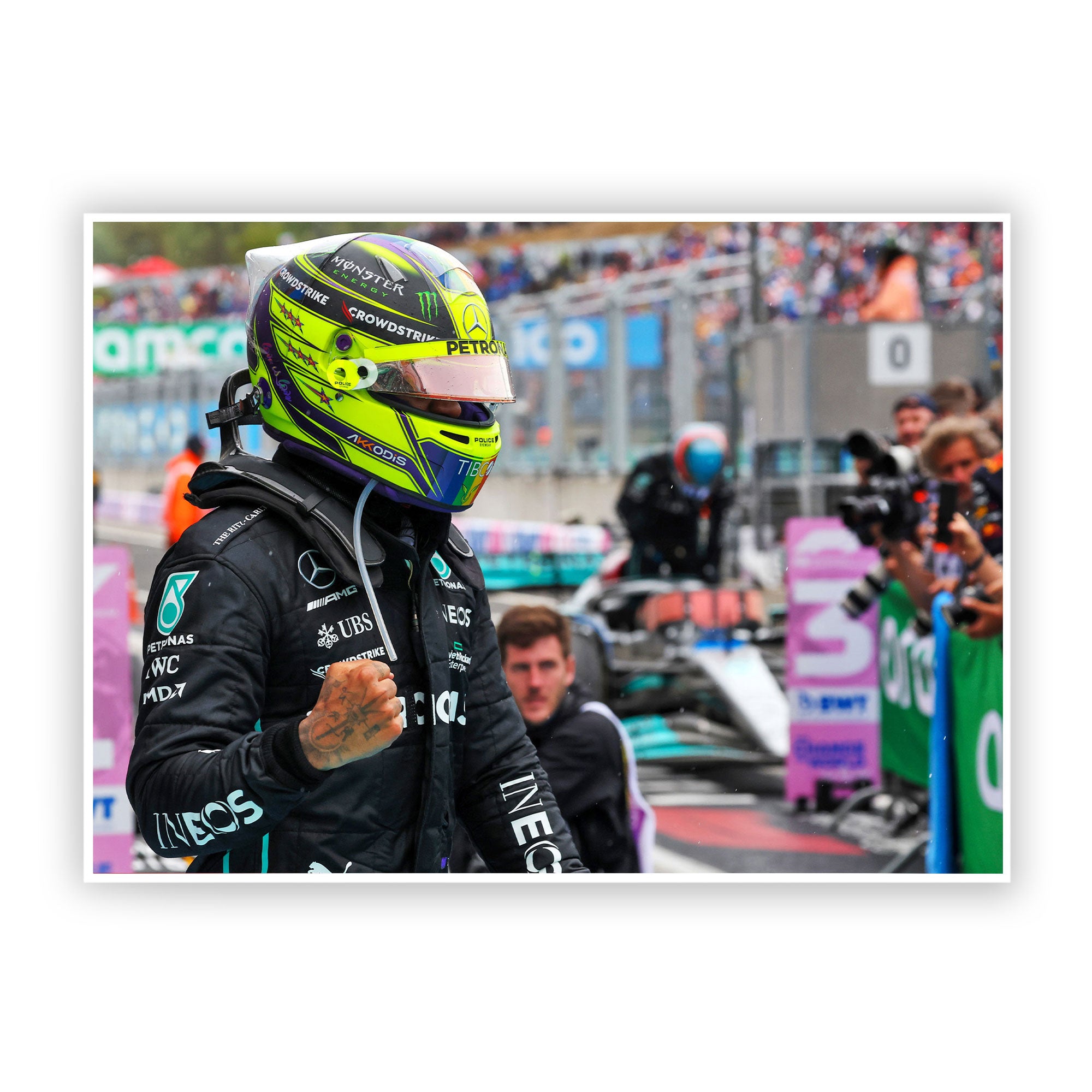 Lewis Hamilton 2022 'Parc Ferme' Print - Hungarian GP