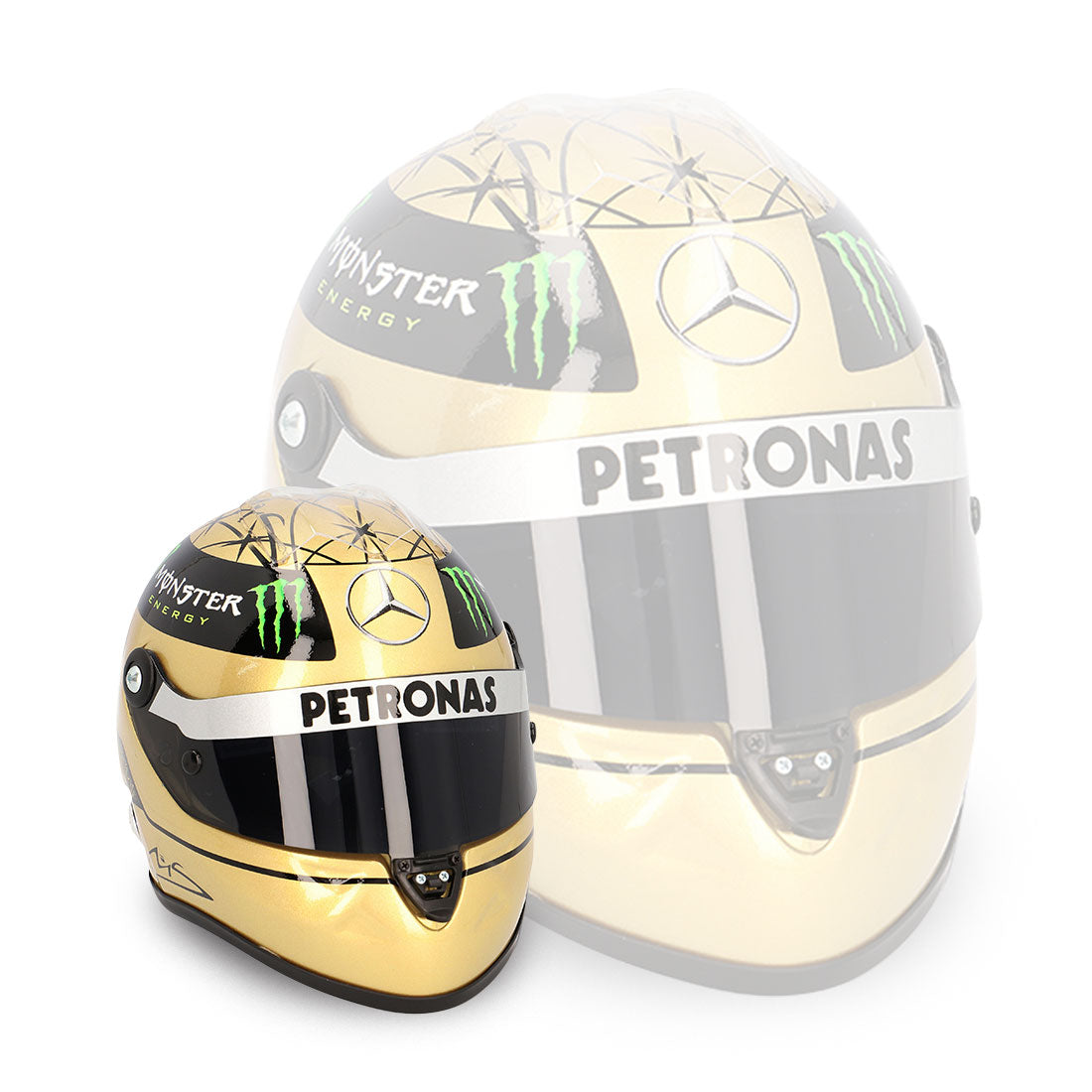 Michael Schumacher 2011 GOLD 1:2 Scale helmet