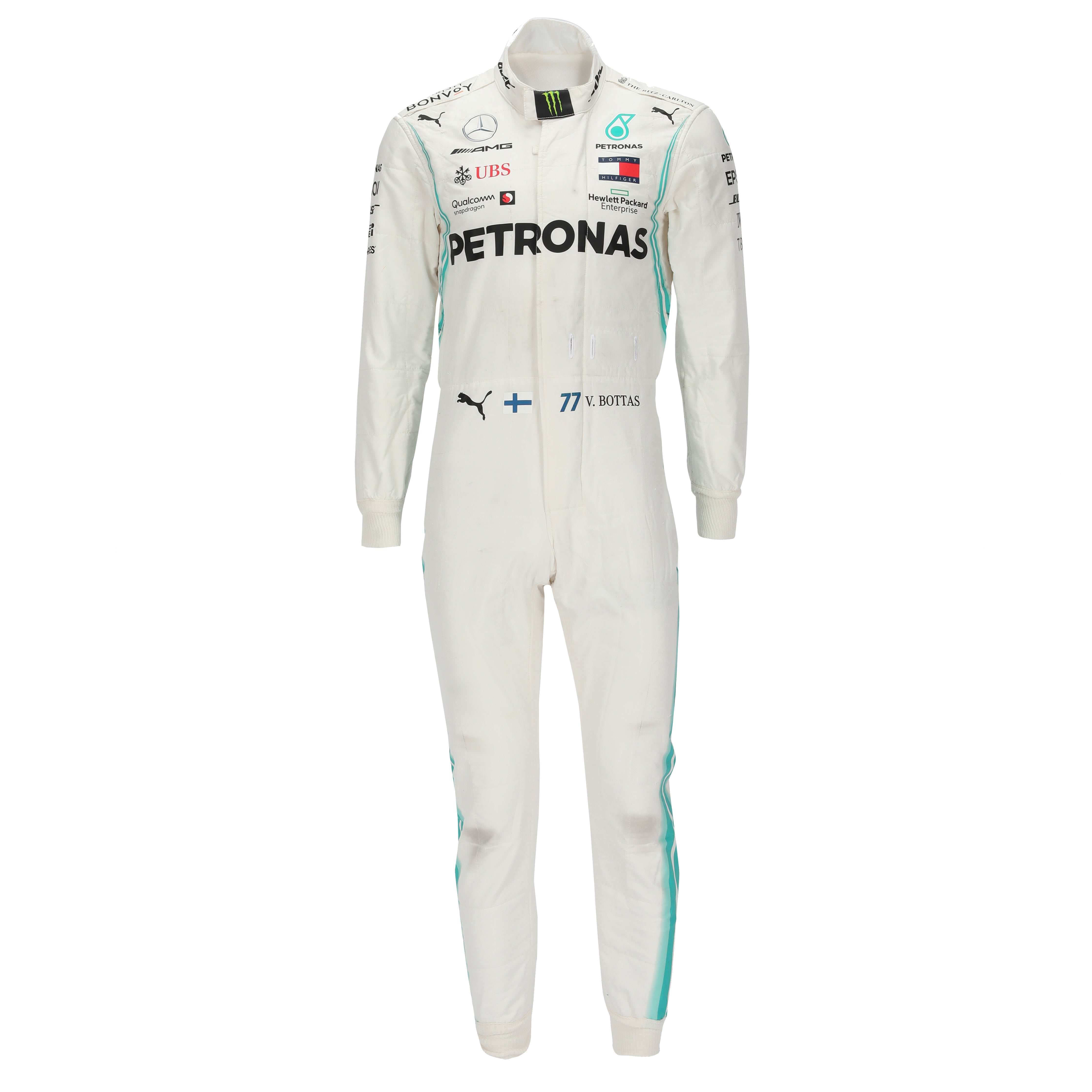 Valtteri Bottas 2019 Mercedes Used Race Suit - US GP